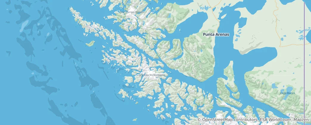 Map of Punta Arenas