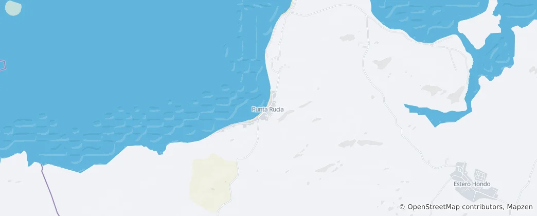 Map of Punta Rucia;Damaris