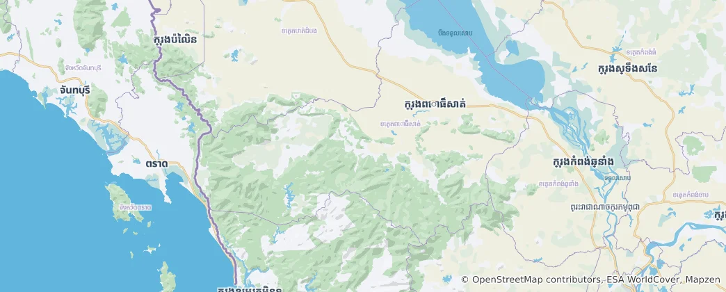 Mapa Pursat Province