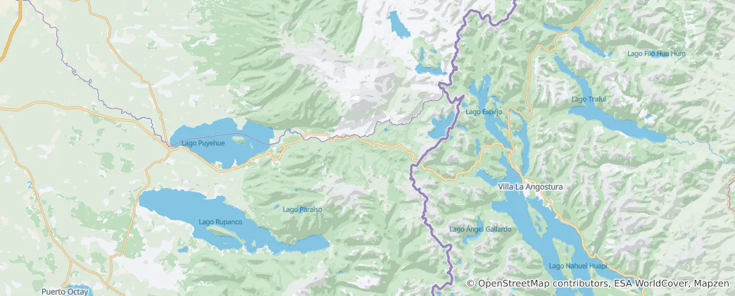 Mappa di Puyehue National Park
