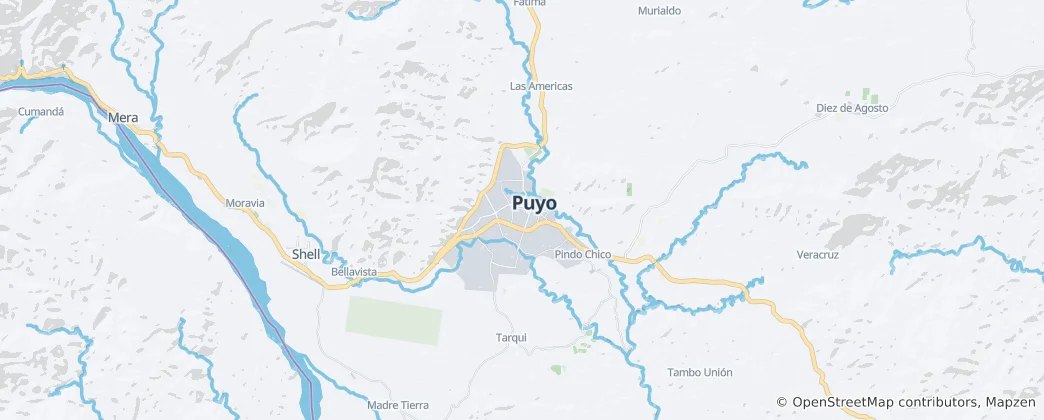 Mapa Puyo