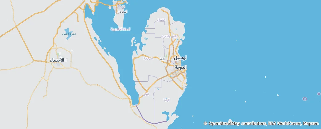 Map of Qatar