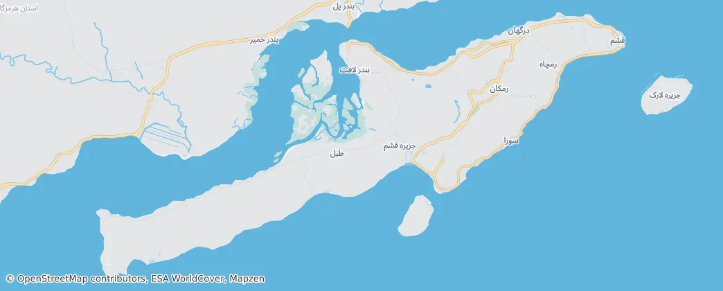 Qeshm Island — Map