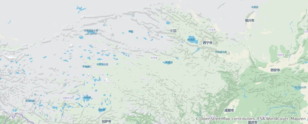 Map of Qinghai Province