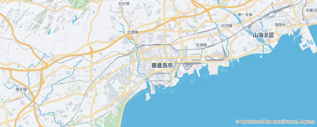 친황다오시 지도