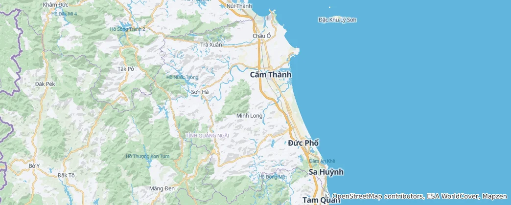 Map of Quảng Ngãi