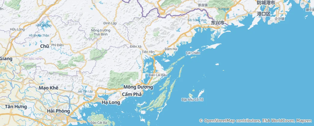 Map of Quảng Ninh