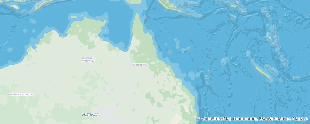 Kaart van Queensland