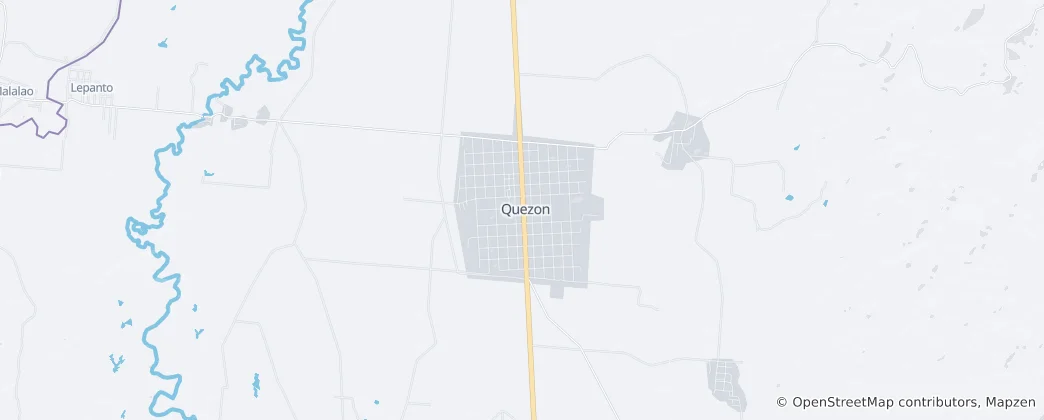 Map of Quezon
