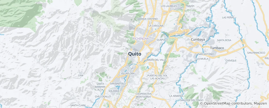 Map of Quito