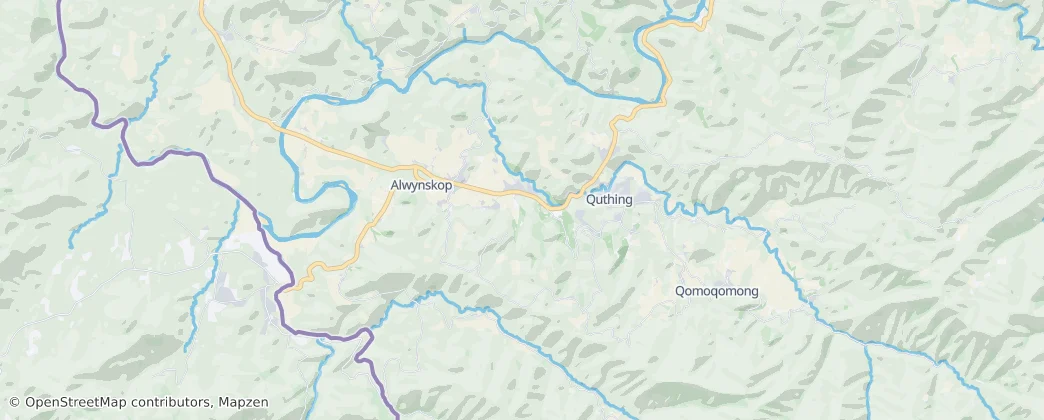Quthing — Map