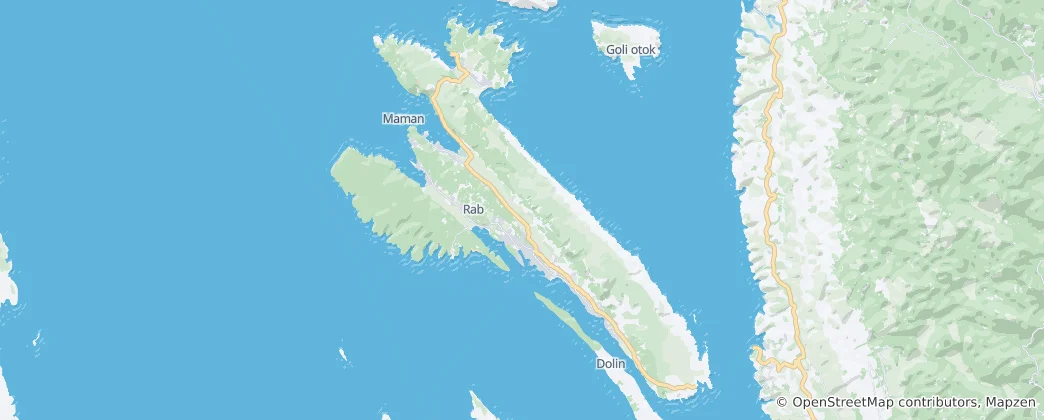 Mapa De Rab