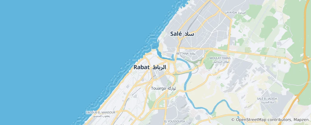 Map of Rabat