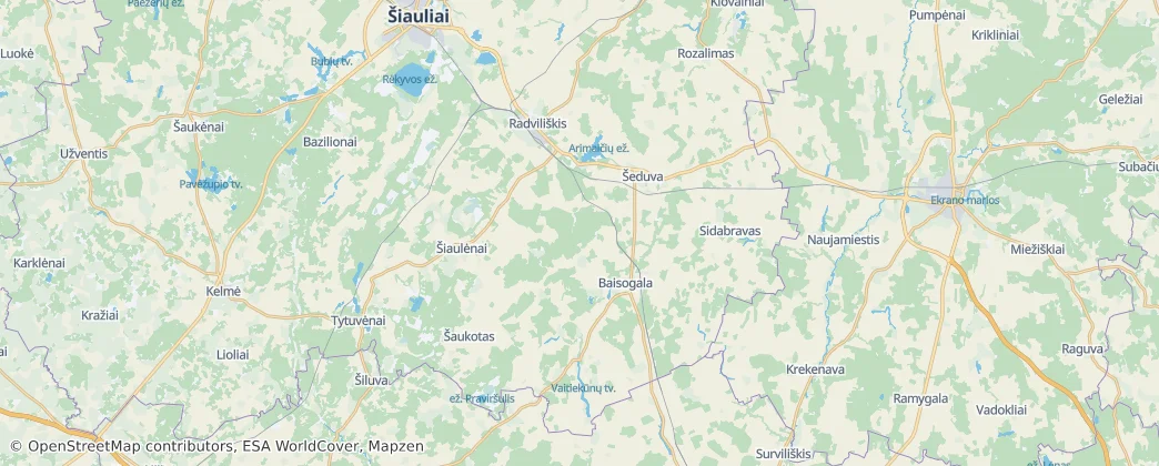 Radviliškis — Kaart
