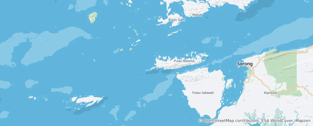 Map of Raja Ampat