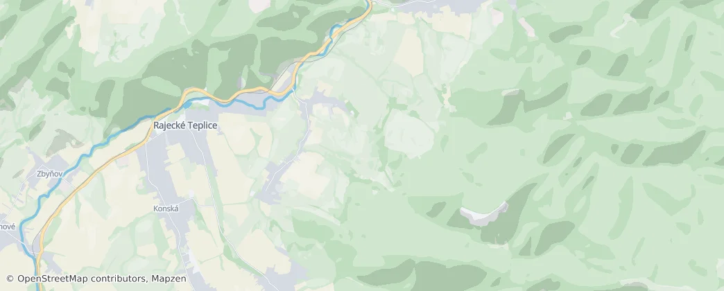 Rajecké Teplice — Map