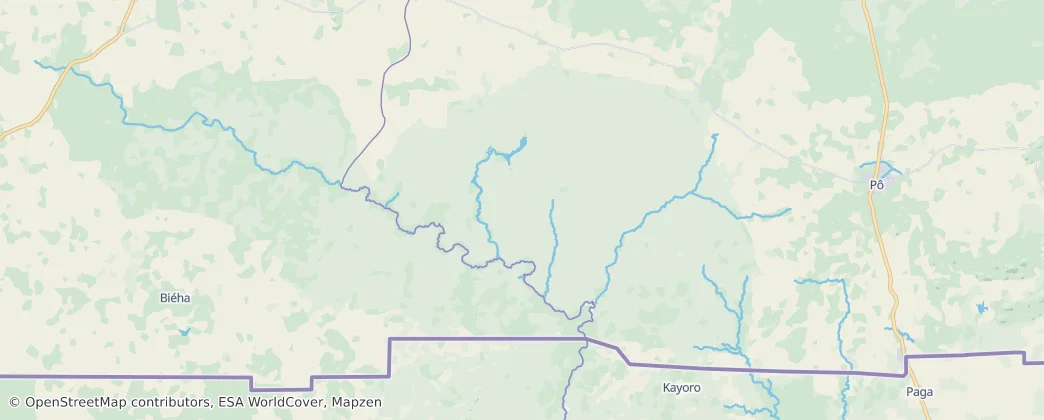 Mapa Ranch de gibier et forêt de Nazinga
