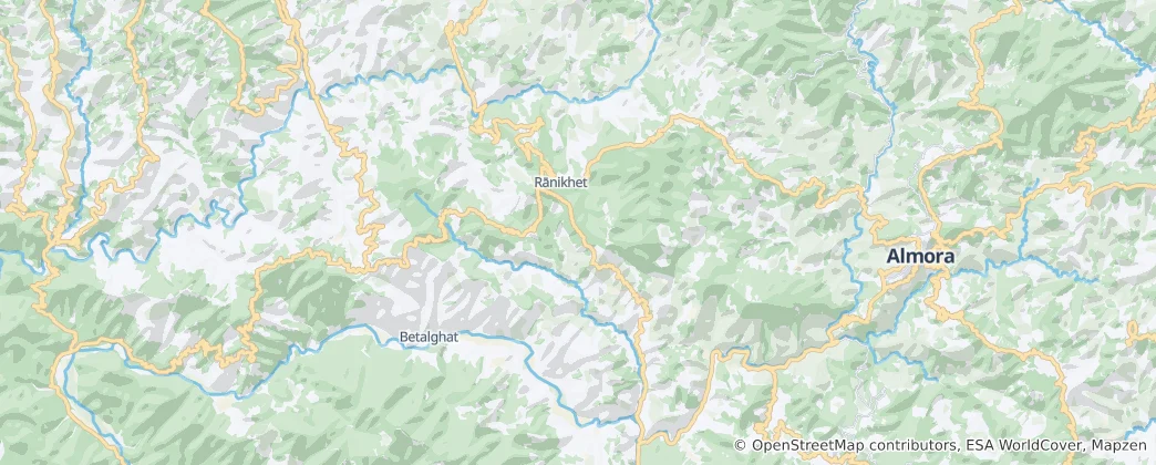 Mapa de Ranikhet