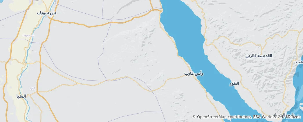 Mapa de Ras Gharib