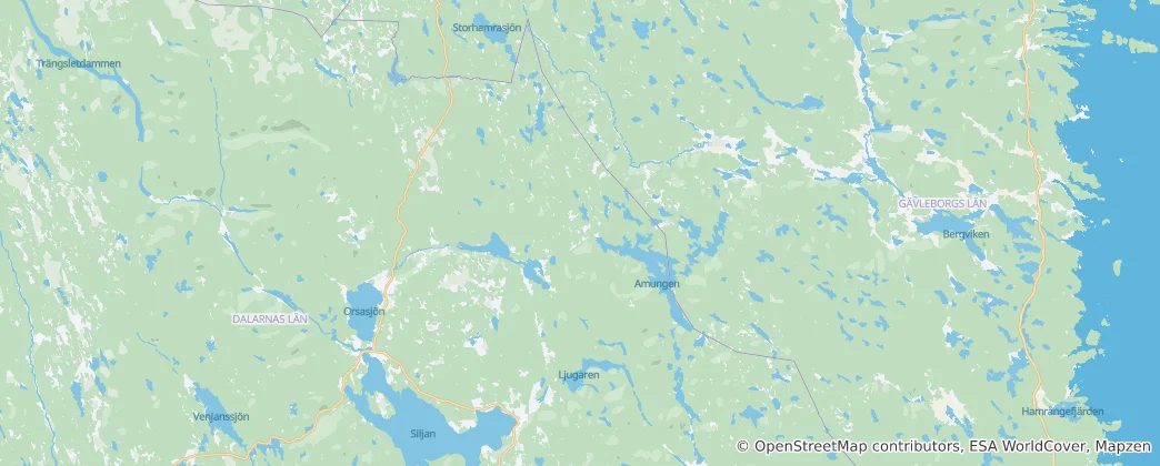 Mappa di Rattvik