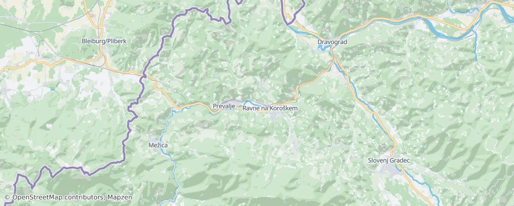 Ravne na Koroškem — Mapa