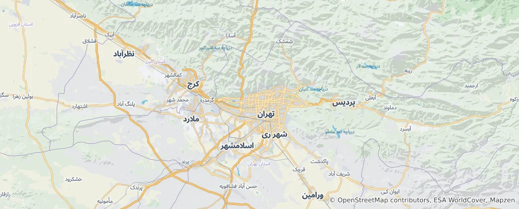 Mapa Alborz