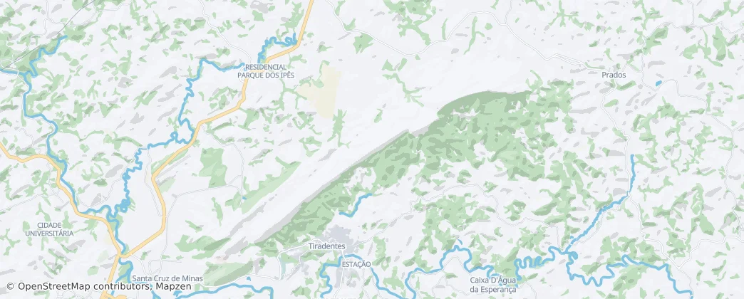 Refúgio Estadual de Vida Silvestre Libélulas da Serra de São José — Mapa