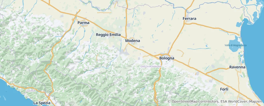 Mappa di Provincia di Modena