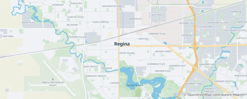 Map of Regina