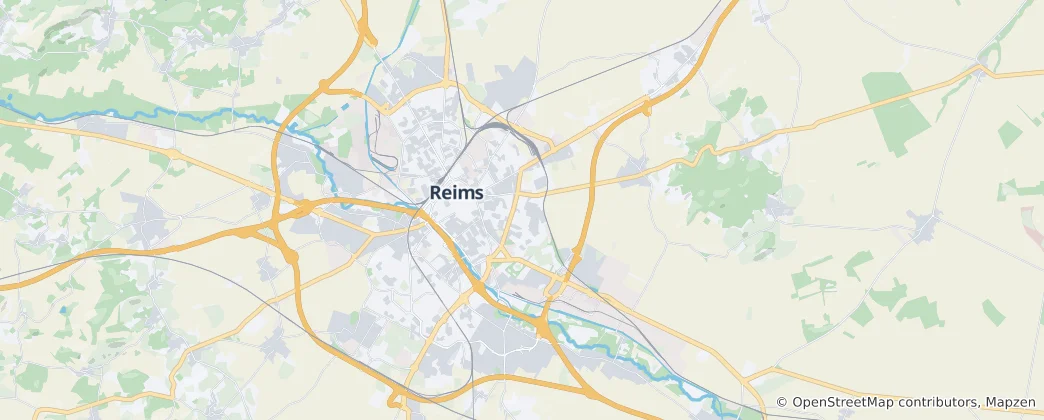 Map of Reims