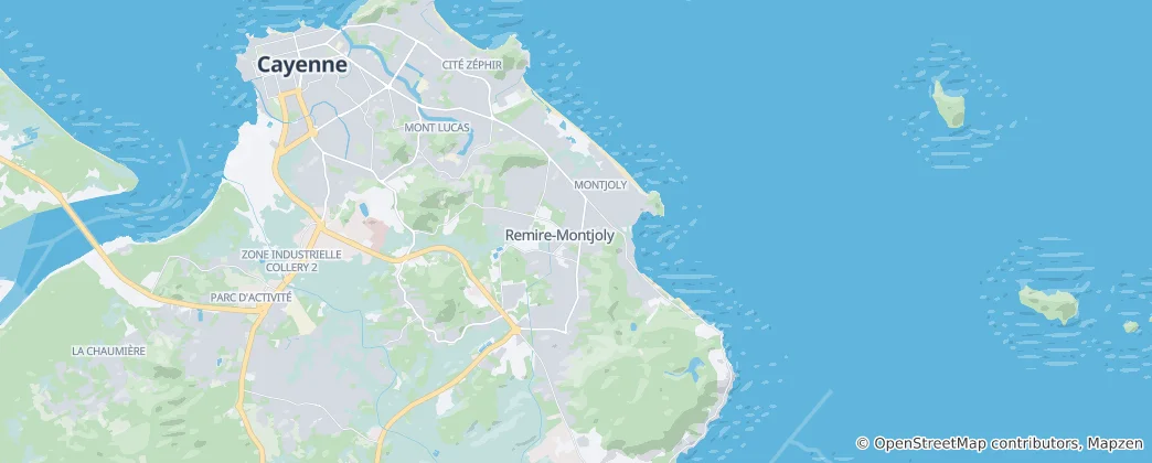 Map of Remire-Montjoly