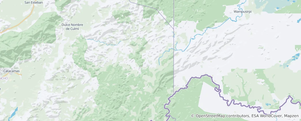 Carte de Reserva de la Biosfera Tawahka Asangni
