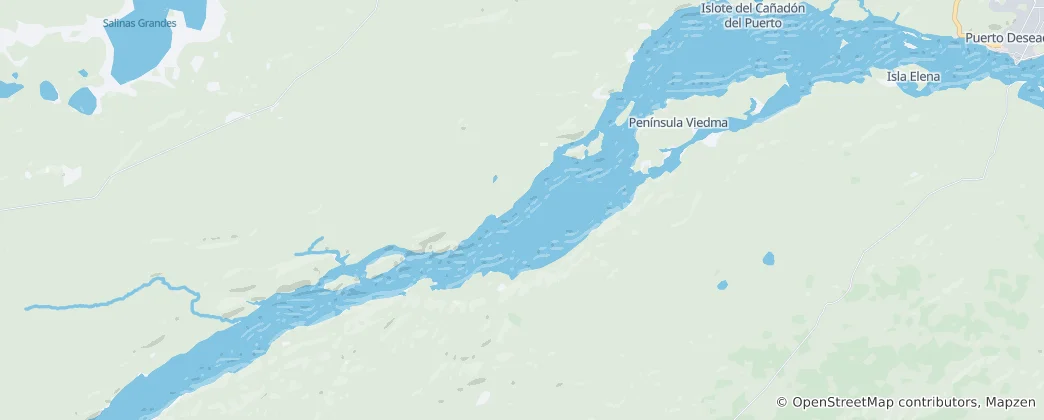 Mappa di Reserva Natural Provincial Ría de Puerto Deseado