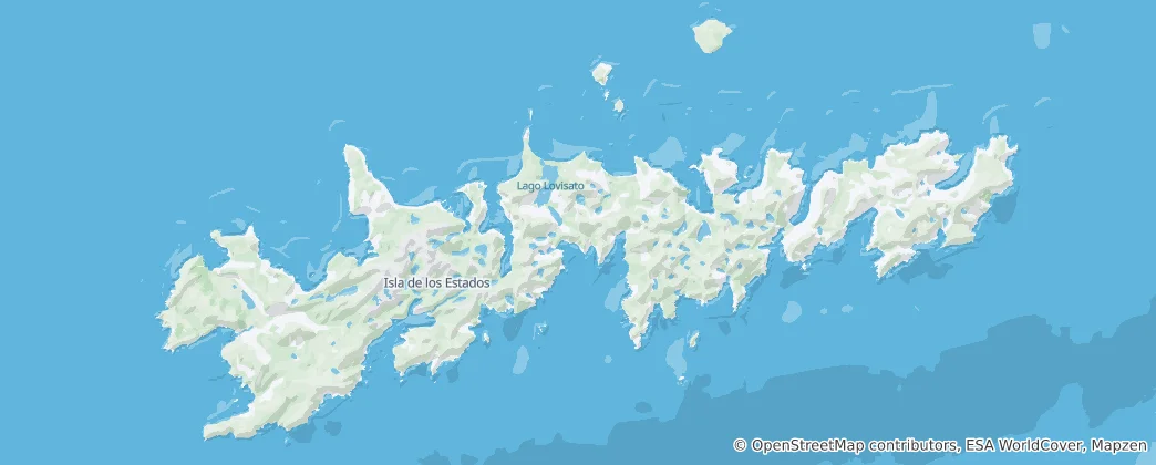 Mapa Reserva Natural Silvestre Isla de los Estados