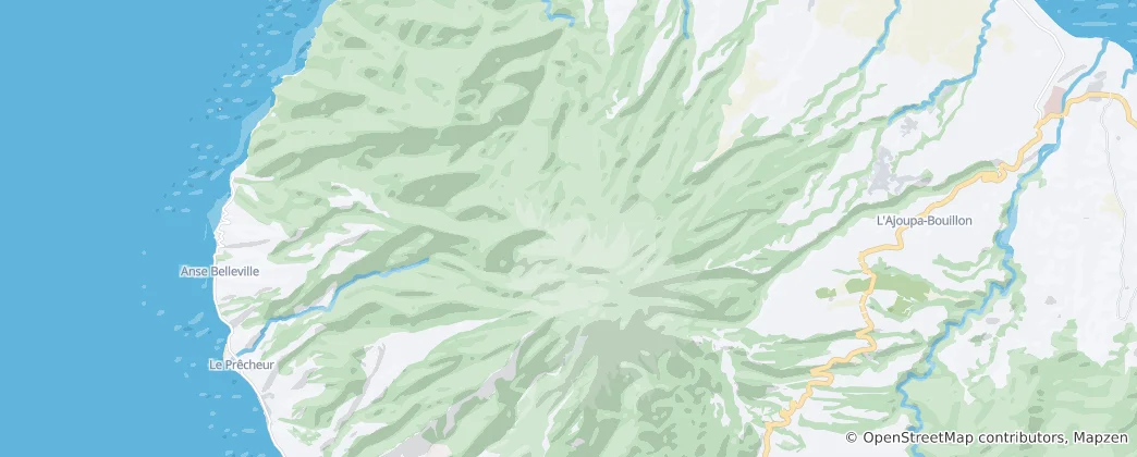 Karte von Réserve biologique intégrale de la montagne Pelée
