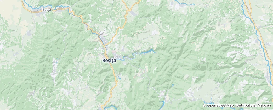 Mappa di Reșița