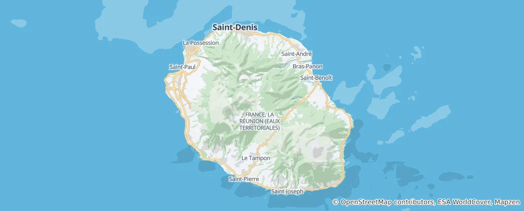 Map of Réunion