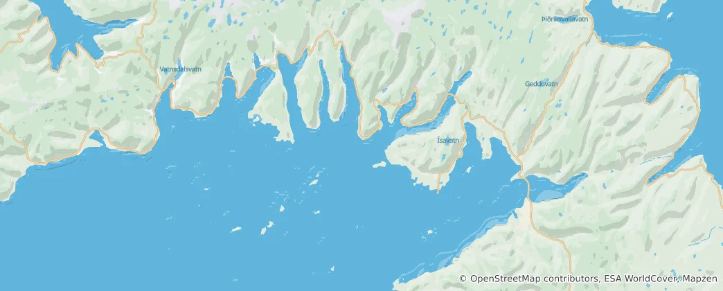 Mapa Reykhólahreppur