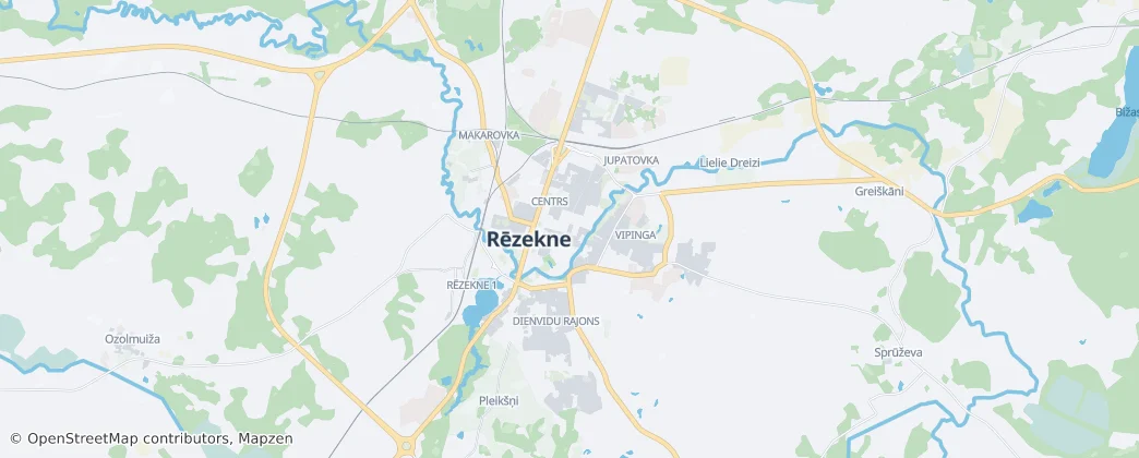 Rēzekne — Mapa