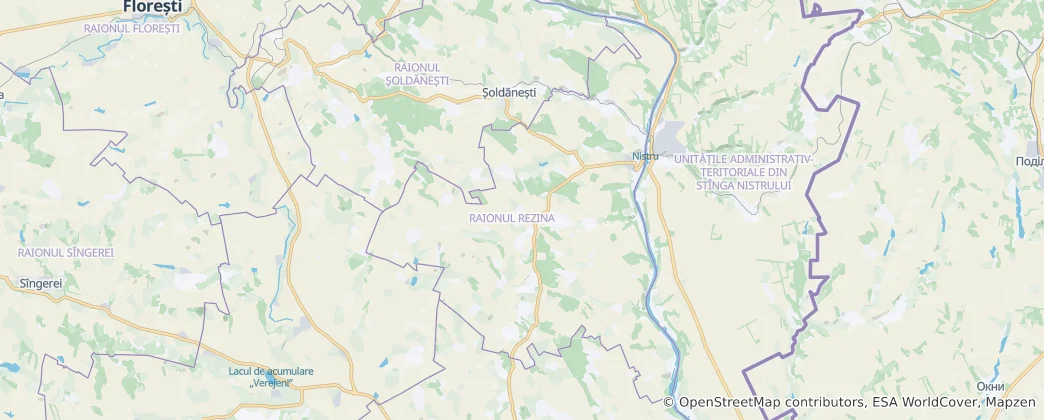 Térkép: Rezina District