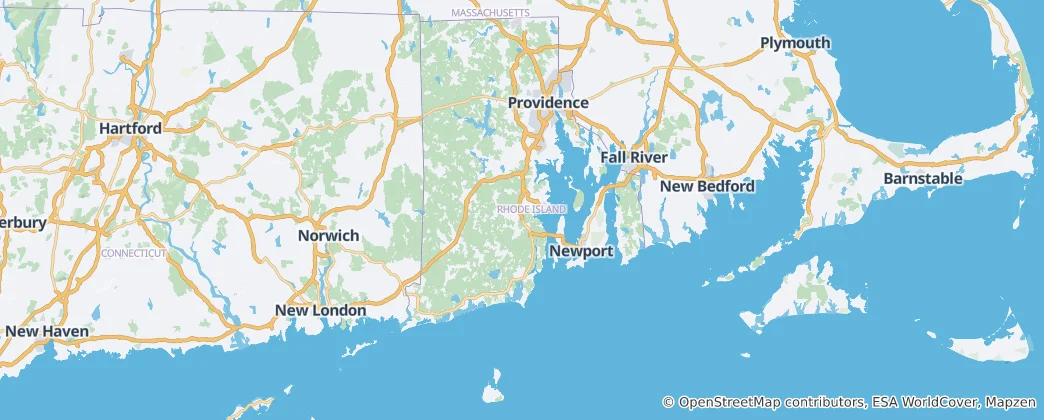 Carte de Rhode Island