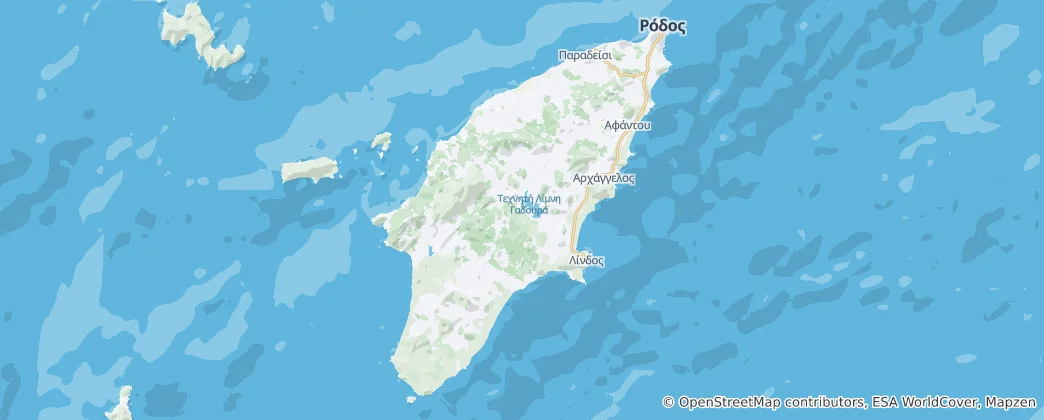 Map of Rhodes
