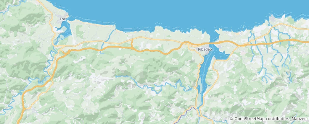 Mapa Ribadeo