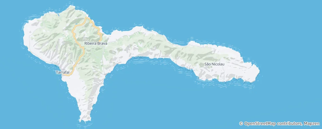 Map of Ribeira Brava Municipality