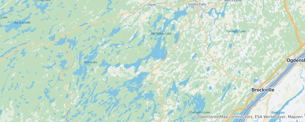 Rideau Lakes Haritası