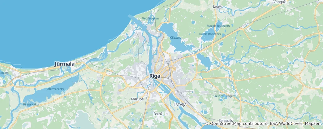 Map of Riga