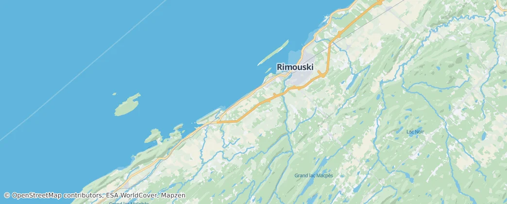 Rimouski — mapa