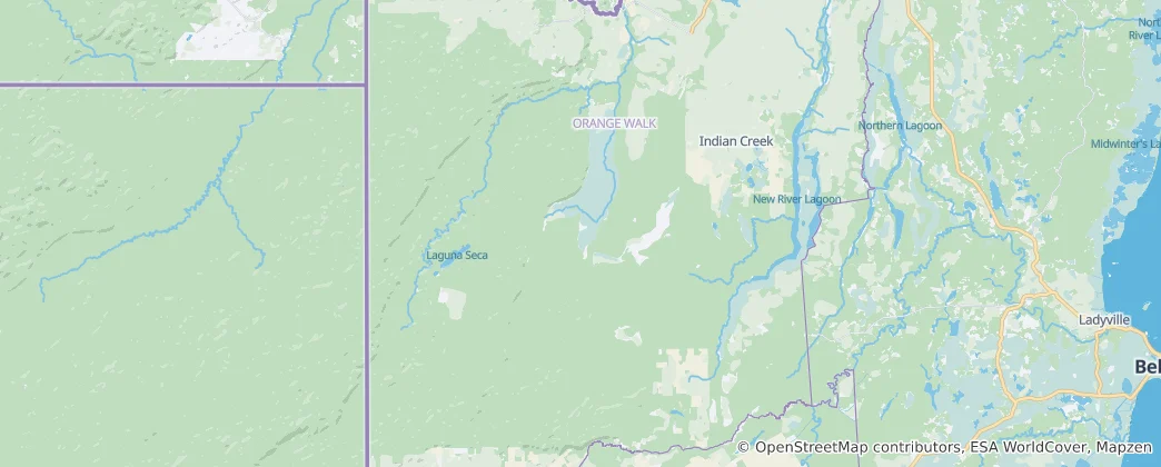 Mapa Rio Bravo Conservation & Management Area