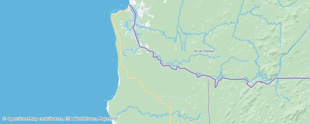 Río Campo Természetvédelmi Terület — Térkép