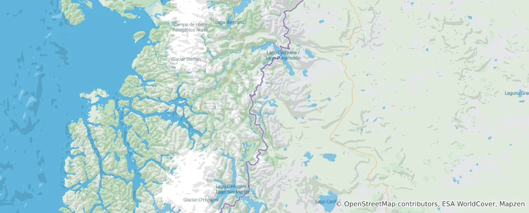Mapa Río Chico Department